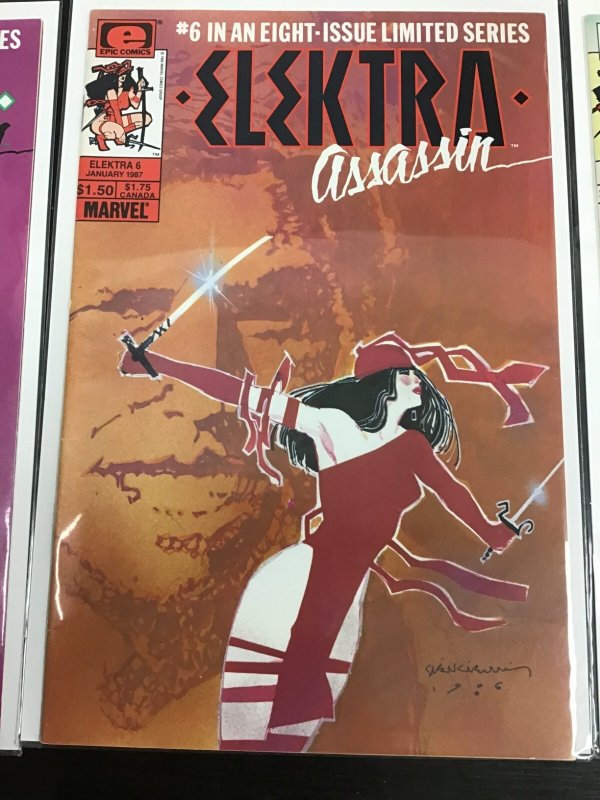 6PC ELEKTRA ASSASSIN LOT (9.2) #2-7!! 1986