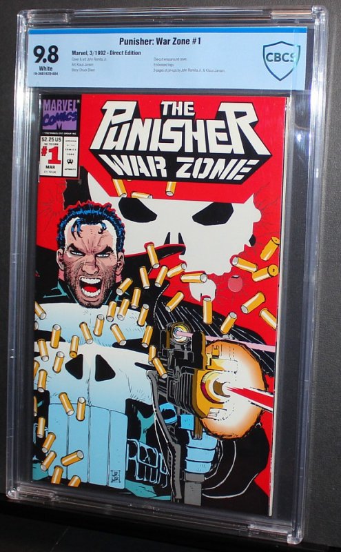 Punisher War Zone #1  /  CBCS 9.8 NM-MT  /  1992