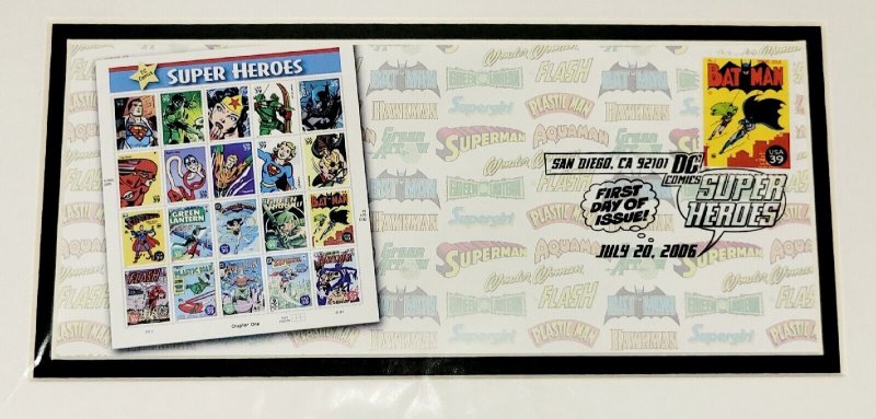 12×16 BATMAN DC 2006 Comic Con Stamp Art USPS/SDCC 1st DAY Art