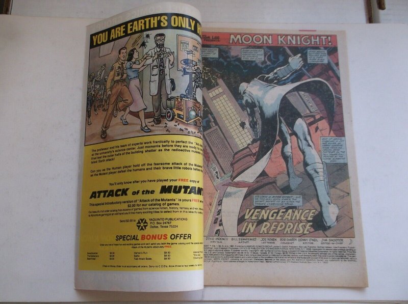 MARVEL: MOON KNIGHT #9, FRANK MILLER'S COVER, DISNEY+, HIGH GRADE, 1981, NM!!!