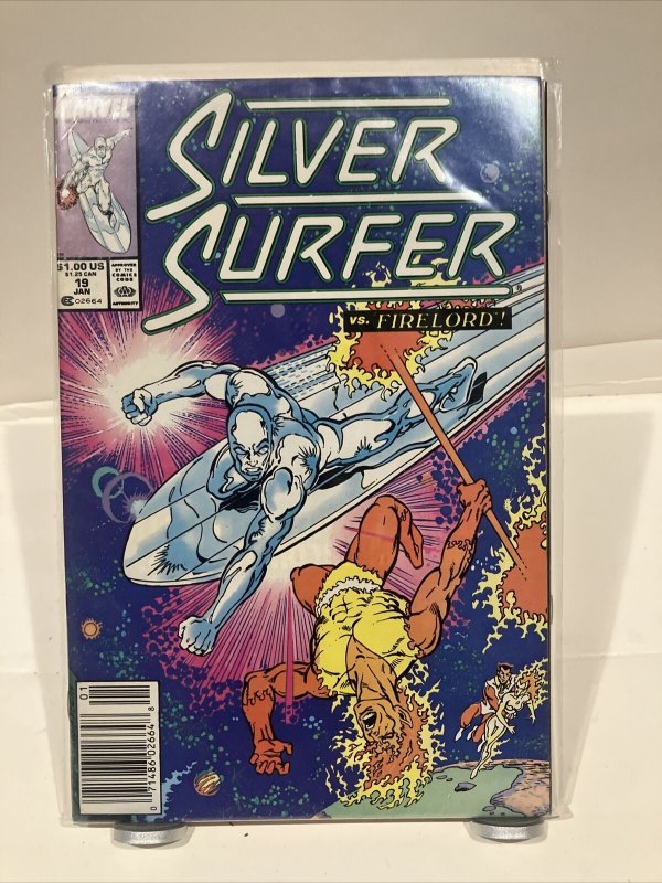 Silver Surfer #19 vs Fire Lord! Marvel Comics Group Direct January 1989