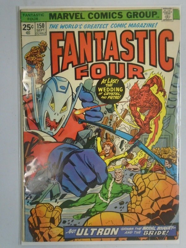 Fantastic Four #150 featuring Quicksilver and Ultron 4.0 VG (1974 1st Series)