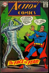 ACTION COMICS #349 1967-SUPERMAN MEETS THE MUMMY-RARE   FN