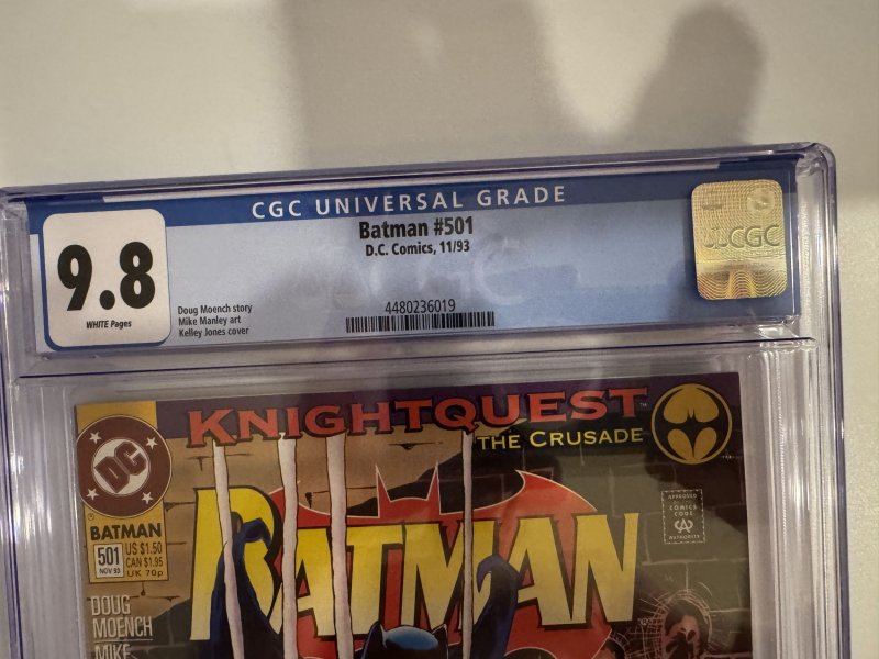 Batman #501 CGC 9.8  DC comics KNIGHTFALL (1993)