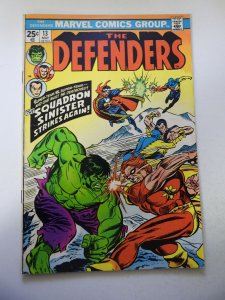 The Defenders #13 (1974) FN Condition MVS Intact