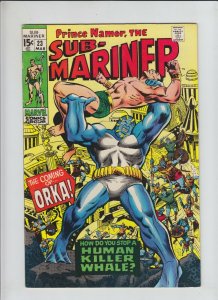 Sub-Mariner, The (Vol. 2) #23 VF; Marvel | 1st App/Origin of Orka 