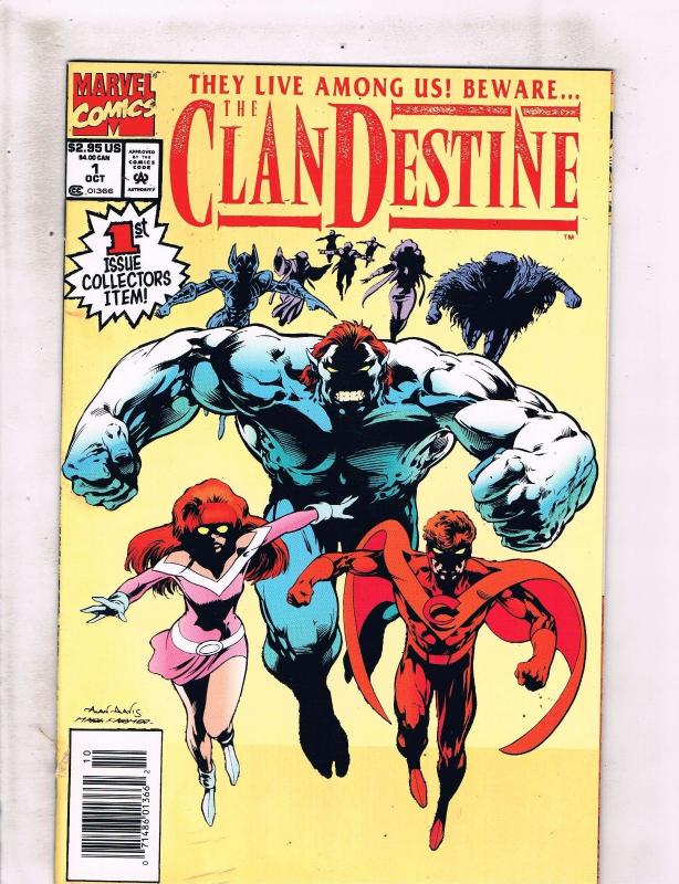 Lot of 9 The Clan Destine Marvel Comic Books #1 2 3 4 5 6 7 8 9 DC4