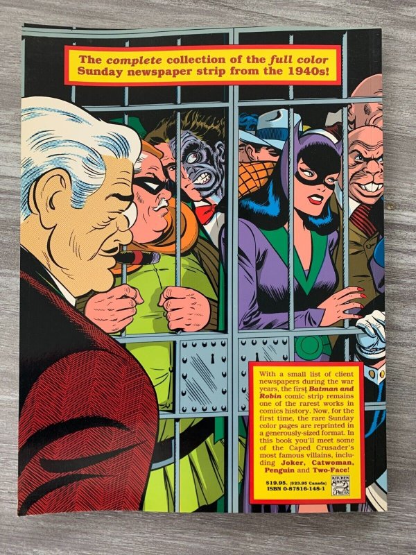 1991 BATMAN The Sunday Classics 1943-46 SC VF- 7.5 1st DC/Kitchen Sink 208pgs