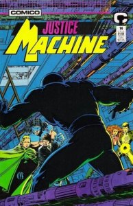 Justice Machine #14 Comico Comics 02/88 (VF+ 8.5/Stock Photo)