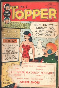 Tip Topper #3 1950-Fritzi Ritz swimsuit cover-Ernie Bushmiller-Shoe store sti...