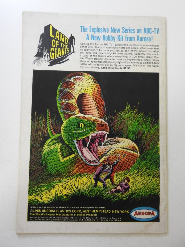 Captain Action #1 (1968) VG Condition moisture stain, ink fc