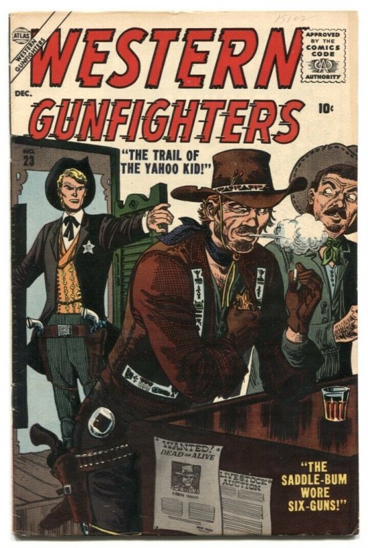 Western Gunfighters #26 1956- Atlas Comics-  Maneely FN