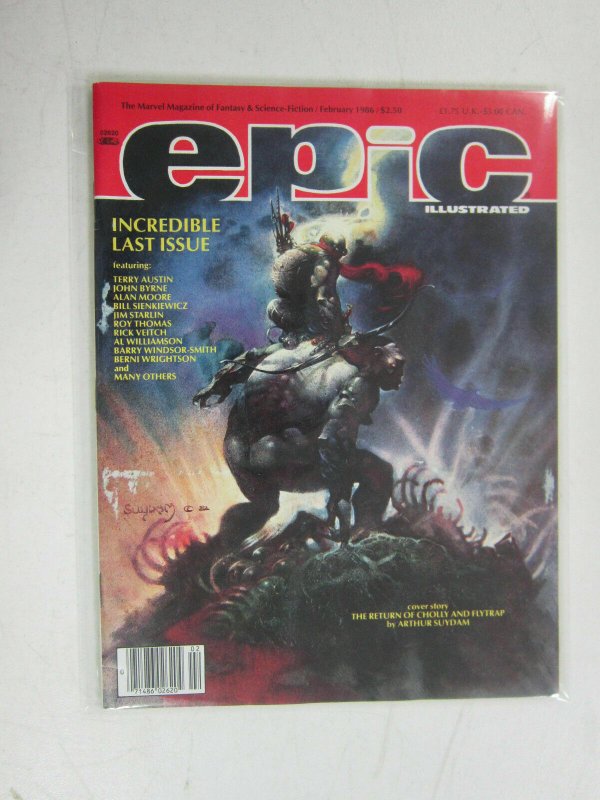 Epic Illustrated (1986 Magazine) #34, 7.5 