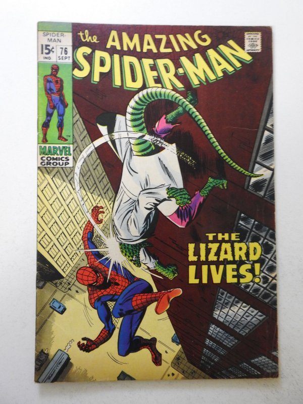 The Amazing Spider-Man #76 (1969) VG+ Cond centerfold detached bottom staple