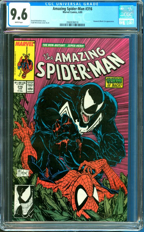 Amazing Spider-Man #316 CGC Graded 9.6 Venom & Black Cat Appearance