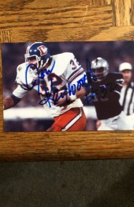 Denver Broncos Jon Keyworth autographed 4x6