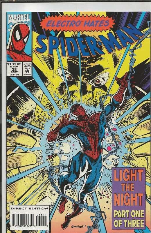 Spider-Man #38 ORIGINAL Vintage 1993 Marvel Comics  759606013210