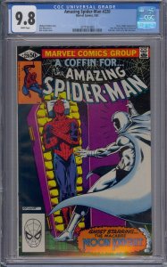 AMAZING SPIDER-MAN #220 CGC 9.8 MOON KNIGHT BOB MCLEOD WHITE PAGES