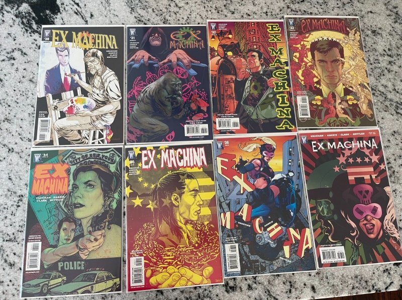 Lot Of 8 Ex Machina Wildstorm DC Comic Books # 30 31 32 33 34 35 36 Vaughan CM6 