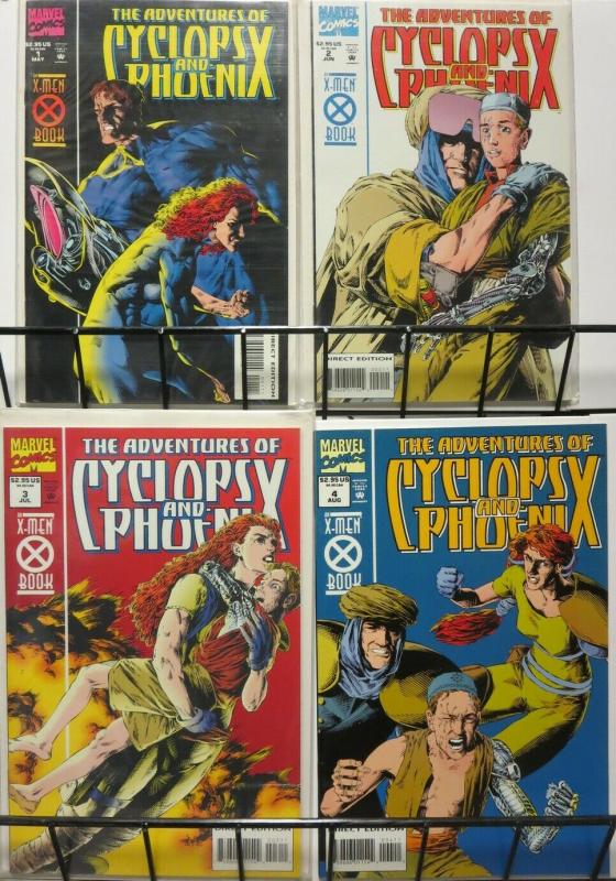 ADVENTURES OF CYCLOPS & PHOENIX (1994 1-4 THE SET!