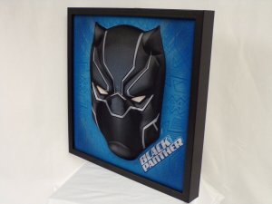 Black Panther Avengers Framed 14x14 3D Wall Art