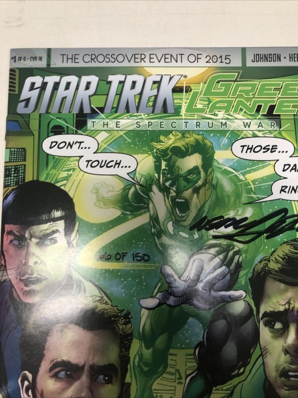 Star Trek/green Lantern # 1 (2015)  Signed Neal Adams • DC Comics • IDW •Johnson