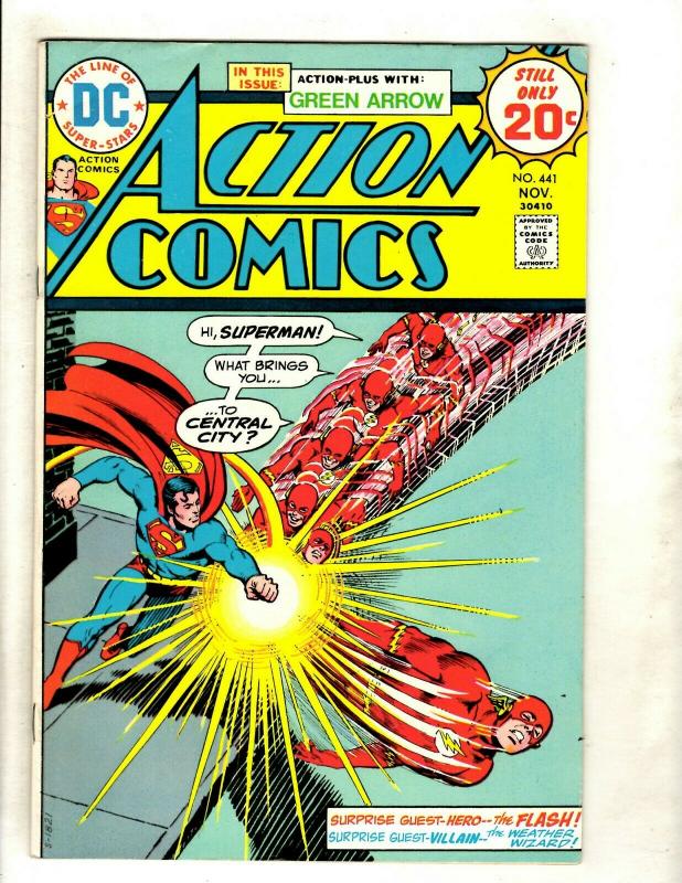 Lot Of 6 Action Comics Feat. Superman # 432 433 440 441 442 443 Batman Flash GK5