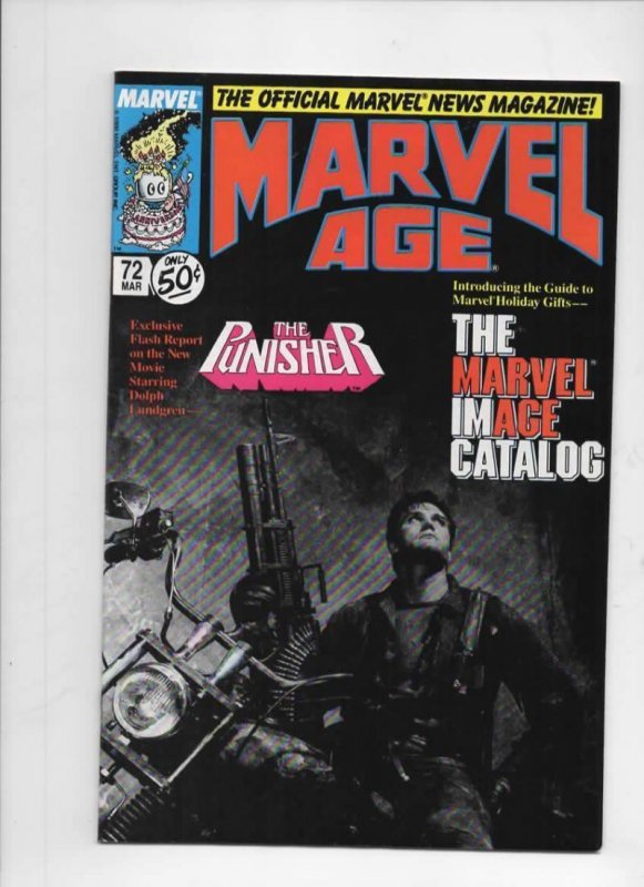 MARVEL AGE #72, VF, Punisher, 1985 1989 more Marvel in store