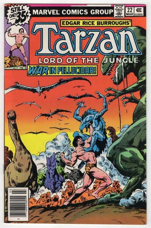 Tarzan #22 ORIGINAL Vintage 1979 Marvel Comics 