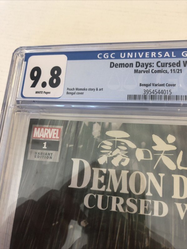 Demon Days: Cursed Web (2021) #1 (CGC 9.8) Bengal Variant Cover Census 5!