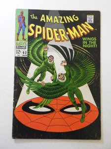 The Amazing Spider-Man #63 (1968) VG Condition centerfold detached top staple