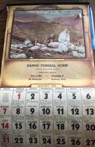 1951 Harris Funeral Home,Holdrege,Neb,6p.Biblical scene