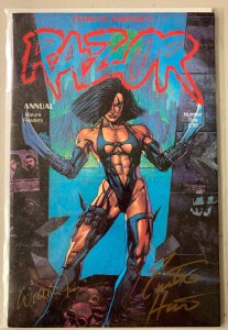 Razor #1 Annual London Night (6.0 FN) signed by Everette Hartsoe (1993)