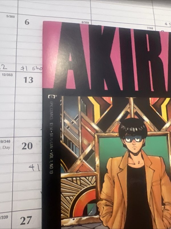 AKIRA #13 Marvel / Epic Comics 1989 1st Print Katsuhiro Otomo 2