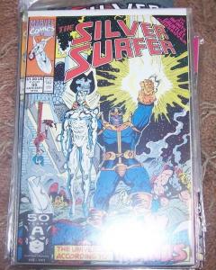 Silver Surfer #55 (Sep 1991, Marvel) infinity gauntlet THANOS avengers soul gems