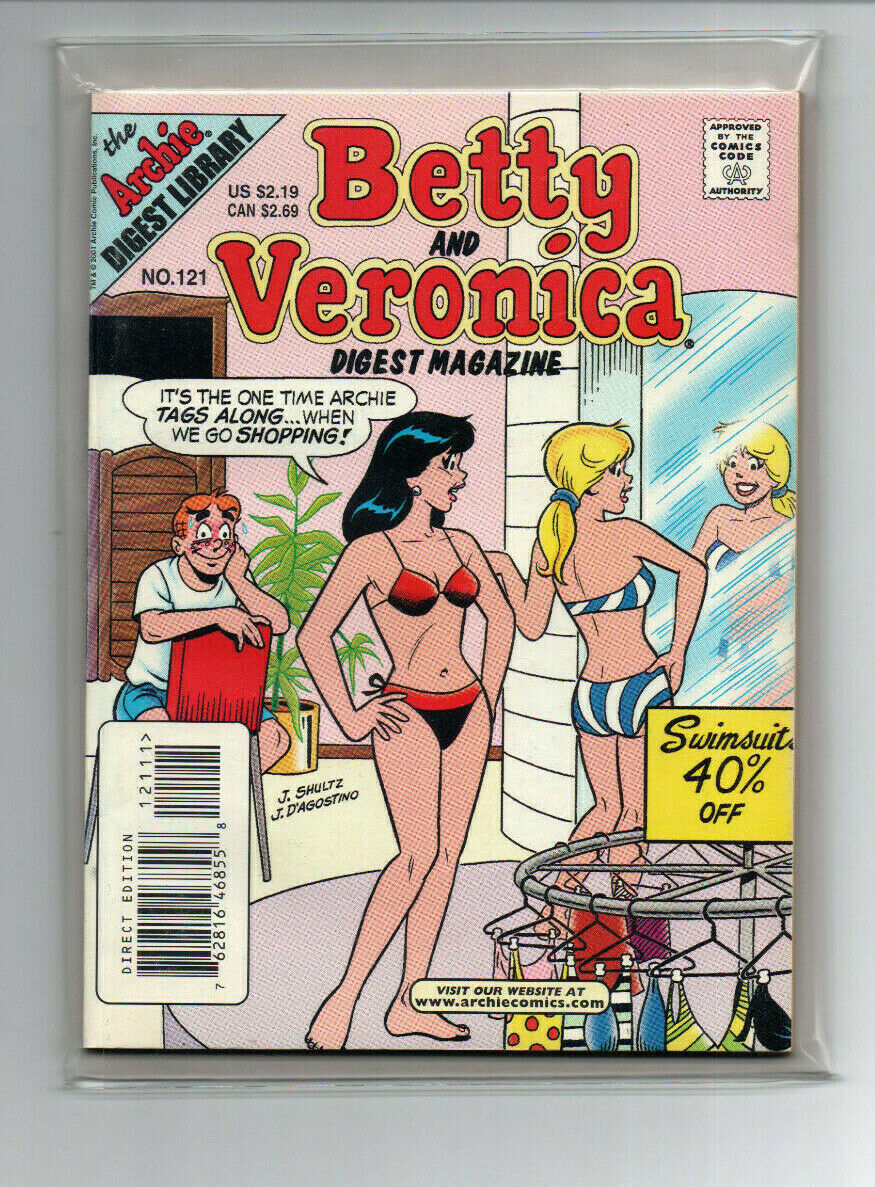 Betty and Veronica Digest Magazine 121 Bikini Cover Archie Comics