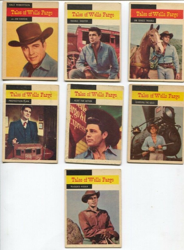 Tales Of Wells Fargo Western TV Series Trading Card Set 1958-Dale Robertson