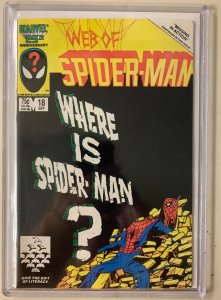 Web of Spider-Man #18 Direct Marvel 1st Series (8.5 VF+) (1986)