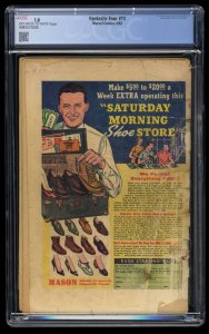 Fantastic Four #13 CGC Fair 1.0 Off White to White 1st Watcher and Red Ghost!