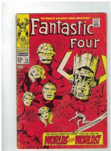 FANTASTIC FOUR 75 VG Kirby, Surfer Galactus June 1968