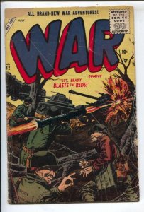 War #42 1956-Atlas-John Severin cover-Sgt Brady-John Romita-Joe Orlando-Dick ...