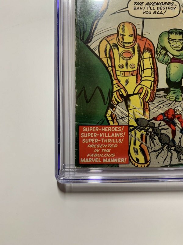 Avengers 1 Cgc 6.5 Ow/w Pages Marvel Silver Age