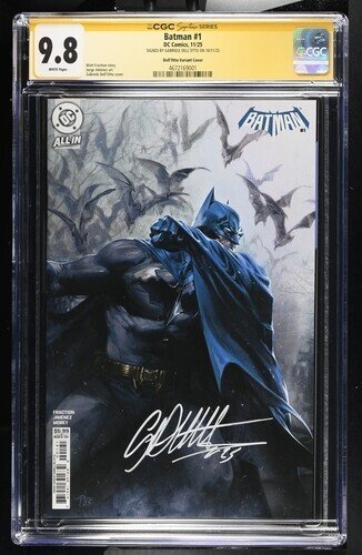 BATMAN #1  & DETECTIVE COMICS #1101 SET SIGNED GABRIELE DELL'OTTO CGC SS 9.8 NM