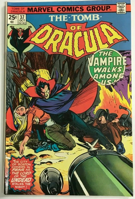 TOMB OF DRACULA#37 VF 1975 MARVEL BRONZE AGE COMICS