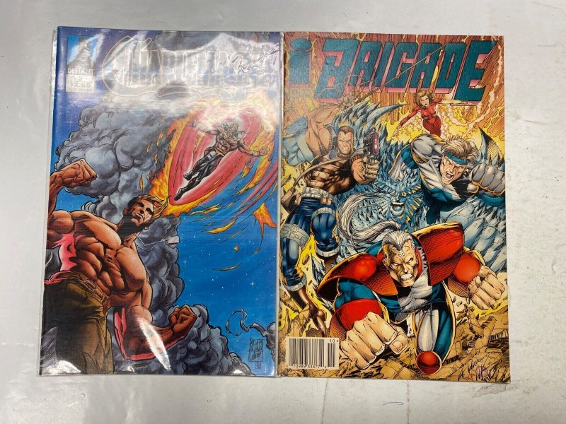 7 DEFIANT comic books Charlemagne Brigade Armor Cyber Force 15 KM39