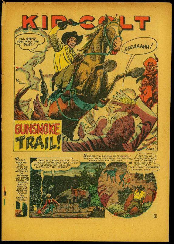 Kid Colt Outlaw #18 1952- Atlas Western- Curse of Boot Hill reading copy