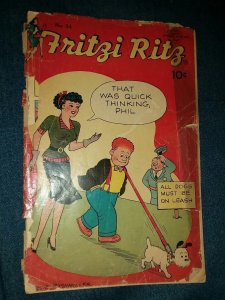 fritzi ritz 34 fair united features comics good girl art gga golden age cartoon