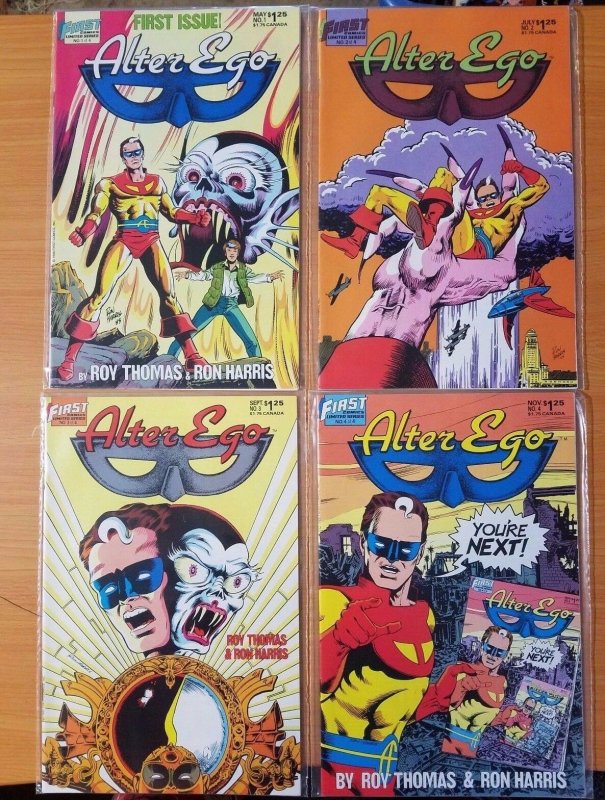 Alter Ego 1-4 Complete Set Run! ~ NEAR MINT NM ~ 1986 First Comics