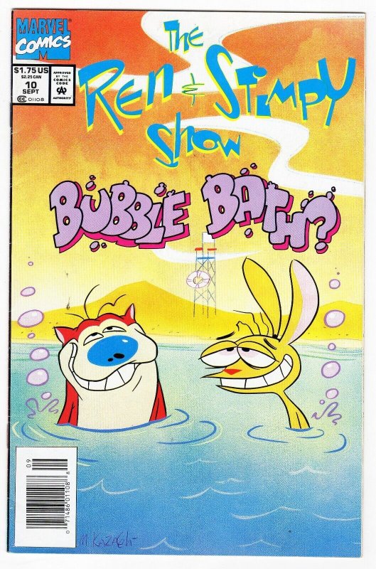 Ren and Stimpy Show 10 VINTAGE 1993 Marvel Comics Comic Books