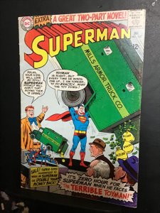 Superman #182 (1966) Mid high-grade 1st silver-Age Toyman cover key! FN/VF Wow!